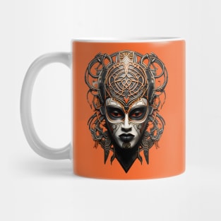 Mystic Majesty: African Ritual Mask Mug